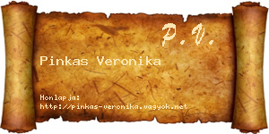 Pinkas Veronika névjegykártya